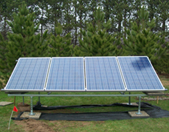 Stand alone solar panels.
